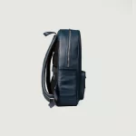 mens blue leather backpack