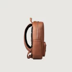 women's brown leather backpack