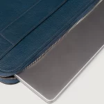The Baxter Premium Midnight Blue Leather Laptop Case - Image 4