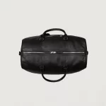 The Darrio Black Leather Duffle Bag for Men - Image 4