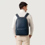 The Philos Midnight Blue Leather Backpack for Men - Image 5