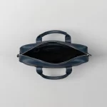 The Captain Midnight Blue Leather Messenger Bag - Image 6