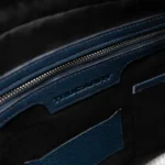 The Captain Midnight Blue Leather Messenger Bag - Image 9