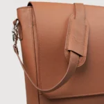 brown crossbody messenger bag