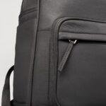 leather backpack grey