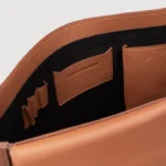 brown leather messenger bag for men