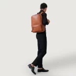 brown leather backpacks for women