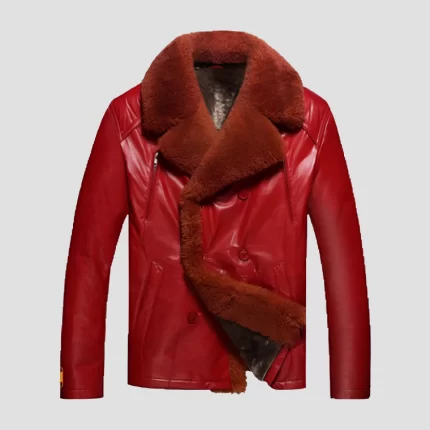mens red winter jacket