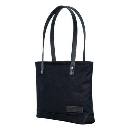 black leather tote bag women's​