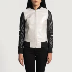 silver bomber jacket