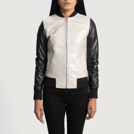 silver bomber jacket
