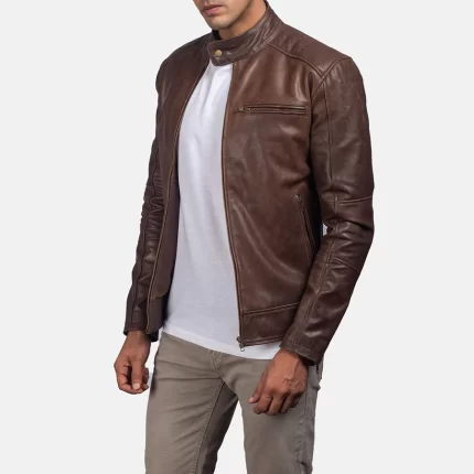 Pull-up Leather Jacket