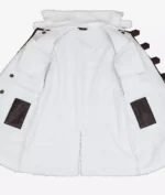 lambskin leather trench coat