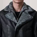 long black shearling coat​