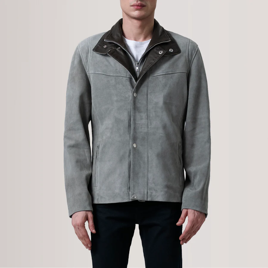 Men's Goatskin Suede Jacket