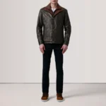 Klen Men's Vintage Brown Leather Jacket - Image 4