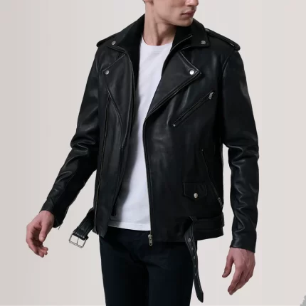sheepskin leather jacket