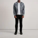 Xander Men's Grey Varsity Jacket - Image 6