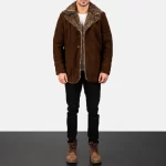brown fur lined coat