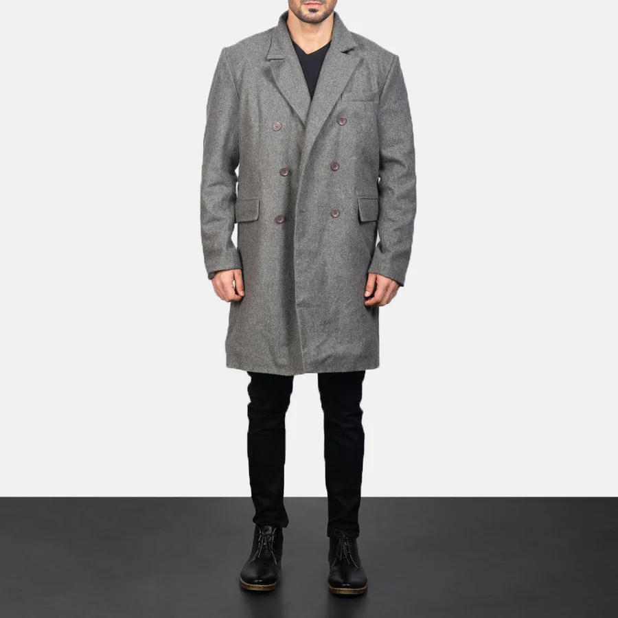 grey wool coat
