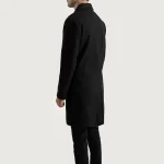 mens black wool coat​