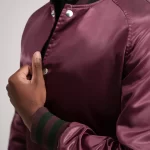maroon leather jacket mens