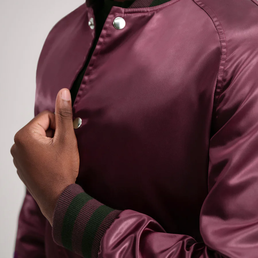 maroon leather jacket mens