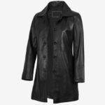Women's Leather Car Coat
