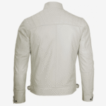 Off white quilted leather jacket men