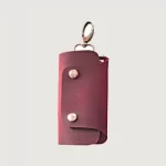 Zipper Key Case Leather