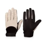 Harrison Two-Tone Beige and Brown Leather Gloves For Men