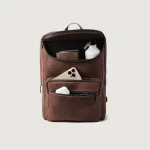 brown leather backpack mens