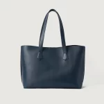 blue leather tote bags