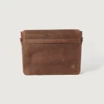 The Carismatico Tan Brown Leather Messenger Bag For Men - Image 4