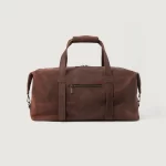 The Dale Vintage Distressed Brown Leather Duffle Bag - Image 4