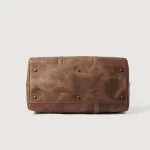 The Darrio Tan Brown Leather Duffle Bag for Men - Image 4