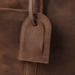 The Darrio Tan Brown Leather Duffle Bag for Men - Image 7