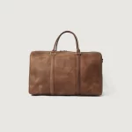 The Darrio Tan Brown Leather Duffle Bag for Men - Image 5
