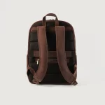 brown leather backpack men's