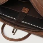 The Preston Men’s Vintage Brown Leather Briefcase - Image 5