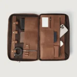 The Preston Men’s Vintage Brown Leather Briefcase - Image 7