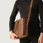 The Preston Men’s Vintage Brown Leather Briefcase - Image 8