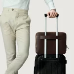 The Baxter Signature Vintage Leather Laptop Case - Image 6