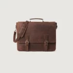 distressed brown messenger bag