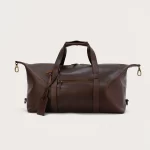brown leather duffle bag for men​