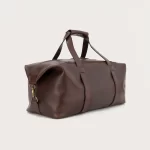 The Dale Vintage Brown Leather Duffle Bag for Men - Image 5
