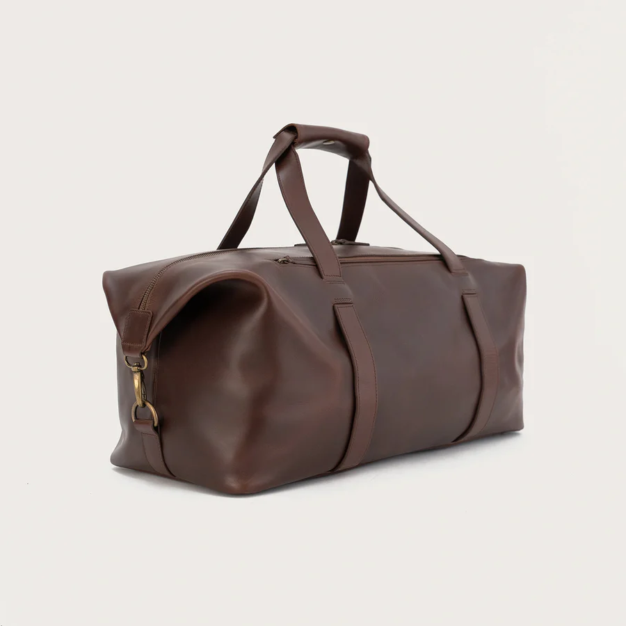 The Dale Vintage Brown Leather Duffle Bag for Men - Image 5