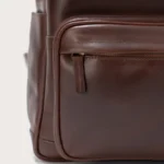 The Philos Chocolate Brown Leather Backpack for Men - Image 8