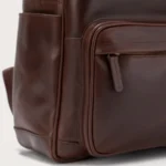 The Philos Chocolate Brown Leather Backpack for Men - Image 7