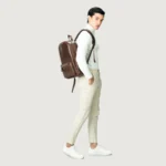 The Philos Chocolate Brown Leather Backpack for Men - Image 6